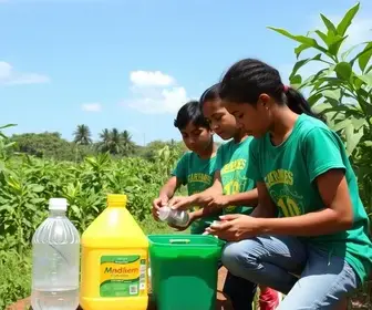 projeto sustentável de detergente vegetal